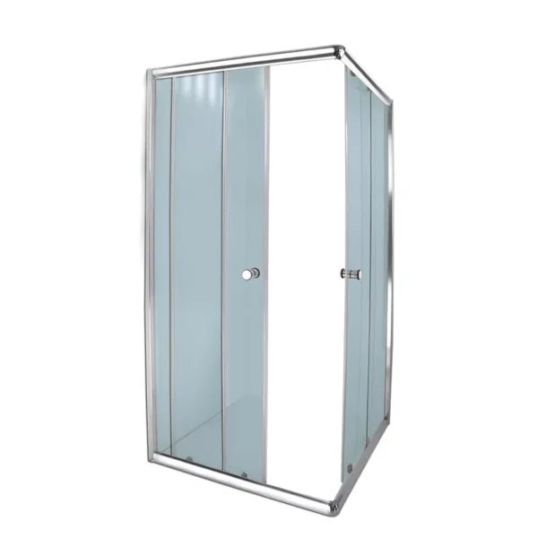 Aqua Lux Bright Chrome Cnr Entry 880x880x1850