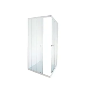 Aqua Lux White Epoxy Cnr Entry 880x880x1850