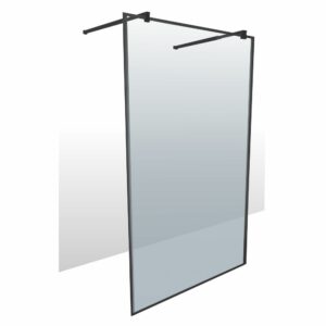 Aspen Black 1200x2000 With Ext Arm 8mm Glass