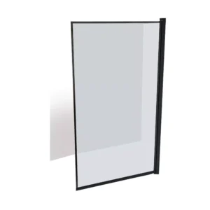 Bath Screen Black 800X1400 Rosa