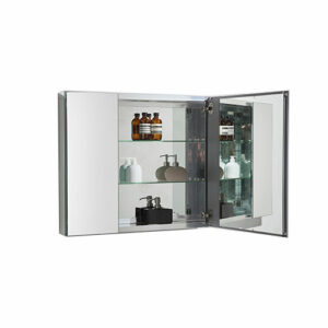 Mirror Cabinet 750x660x127mm - Aluminium
