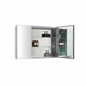 Mirror Cabinet 880x660x127mm Aluminium