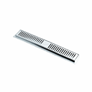 Slotted grate shower channel stainless steel 250x65mm