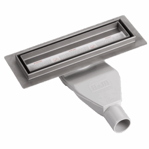 Jewel Grid Shower Channel Matt Stainless Steel 250x70mm