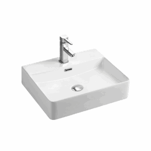 John 1TH, Rectangular, Large, Wall hung/ counter top basin