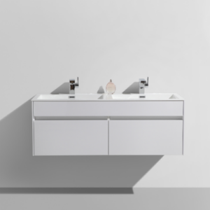 1200 Simplicity vanity & Basin - High Gloss White