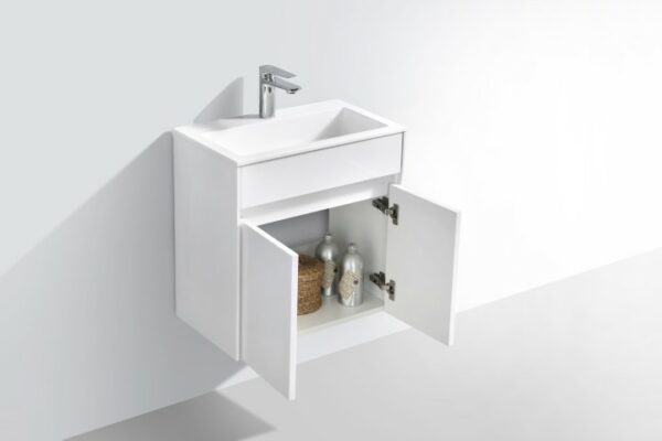 550 Simplicity Vanity & Basin   - High Gloss White
