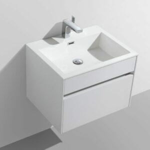 600 Simplicity GIO-R1600 GIO-R1600 Vanity & Basin - High Gloss White