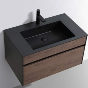 800 Vanity & Charcoal Basin - Cart Oak