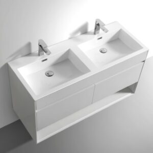 Simplicity Edge 1200mm Cabinet & Basin - White