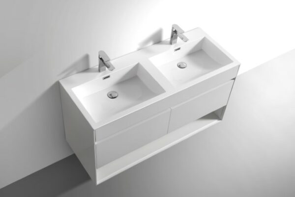 Simplicity Edge 1200mm Cabinet & Basin - White