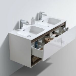 Versace 1200 Vanity & Basin - White
