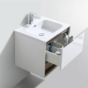 Versace 600 Vanity & Basin - White