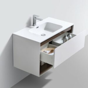 Versace 900 Vanity & Basin - White