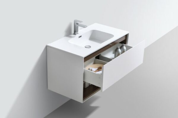 Versace 900 Vanity & Basin - White